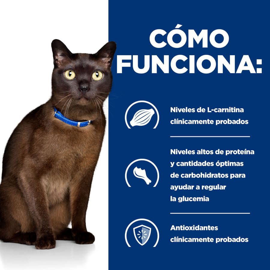 3 kg Hill's Prescription Diet Diabetes care Pollo pienso para gatos, , large indicador imagen numero 3
